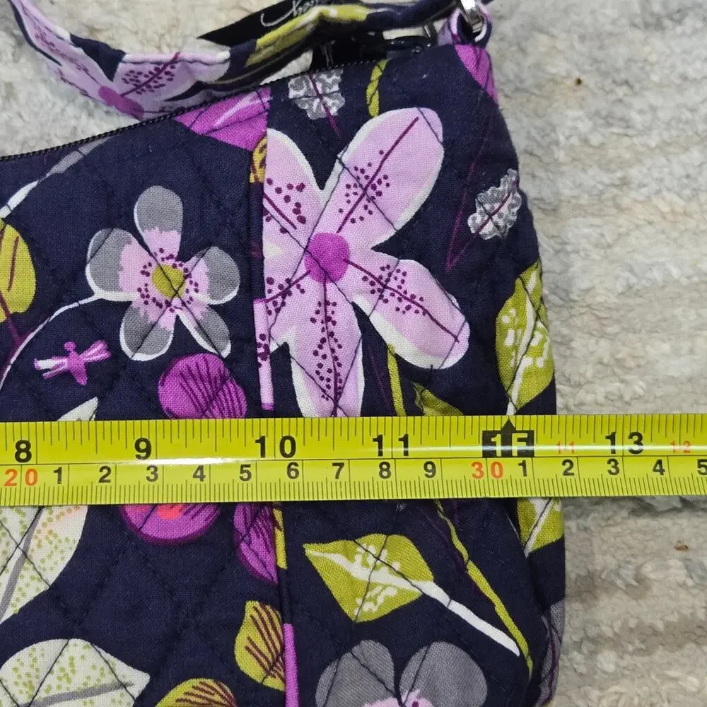 Vera‎ Bradley Shoulder Bag Satchel Purse Quilted Nightingale Boho Purple Floral